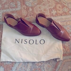 Nicolo size 6.5 shoes leather flats loafers